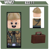 WW2 Military Soldier Figures Building Blocks Soviet British Army German Camouflage Warrior Infantry Accessories Bricks Toys Gift