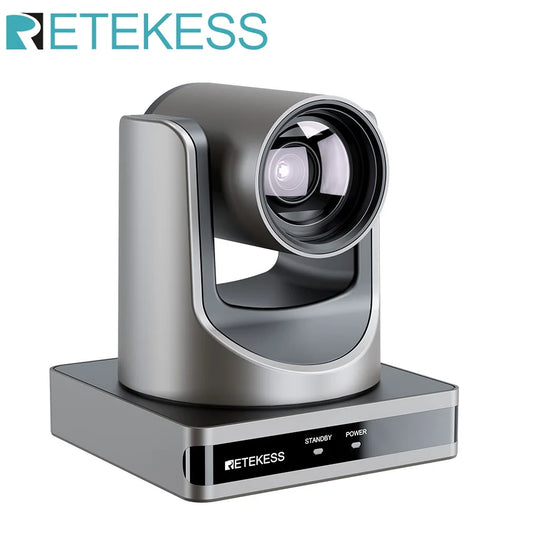 Retekess TC202 PTZ Conference Camera Double Zoom Lens USB3.0 HDMI 1080P/60FPS for Video Business Meeting Live Streaming Church