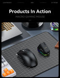 Attack Shark X11 Wireless Mouse Paw3311 22000DPI Buletooth Three Mode Rgb Charging Dock Lightweight Game E-Sports Mouse Laptop