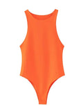 Mono corto monocromático ajustado para mujer, estilo chic de club, sexy e informal, verde y ajustado, en ocho colores, para verano. 