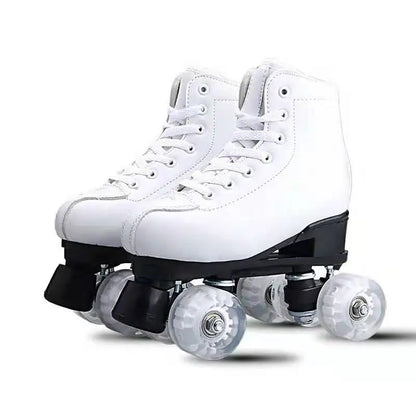 Adult Double Row Roller Skates Men and Women Flashing Four-Wheel Skates Fancy Skate Rink Professional Adult Skates