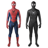 Tobey Maguire Spiderman Costume Black/Red Raimi Spider Man Cosplay Superhero Zentai Suit Halloween Costumes for Adults