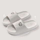 Summer Women Casual Slippers Cute Bear Indoor Soft Sole Outdoor Non-slip Air Cushion Lightness Men Fashion Flat Shoes