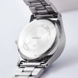 Relógio feminino Casio LTP - V006 prata quartzo com calendário e a prova de agua