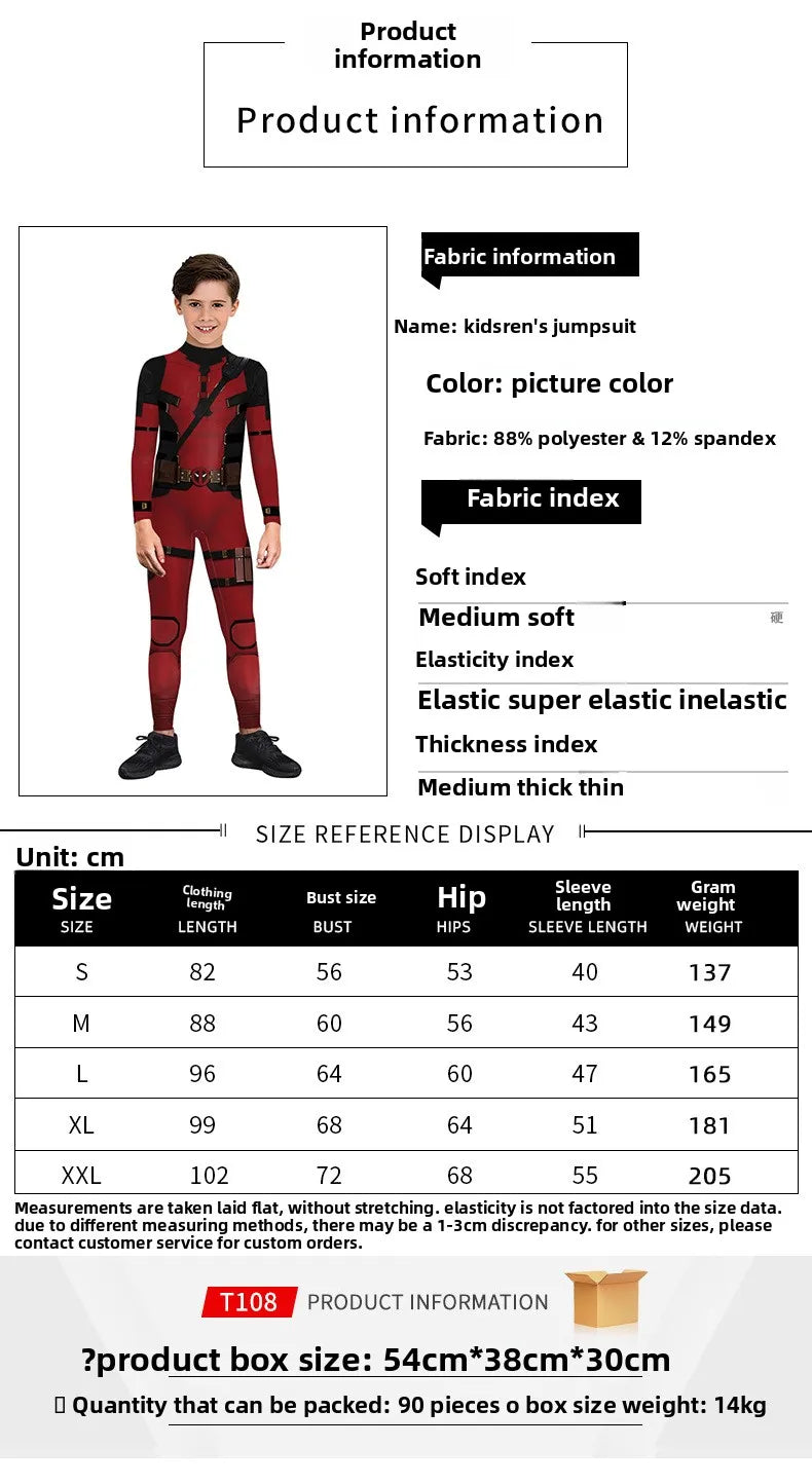 Halloween Adult Show Costume Marvel Costumes Deadpool Wolverine Cosplay Costumes Slim Jumpsuit