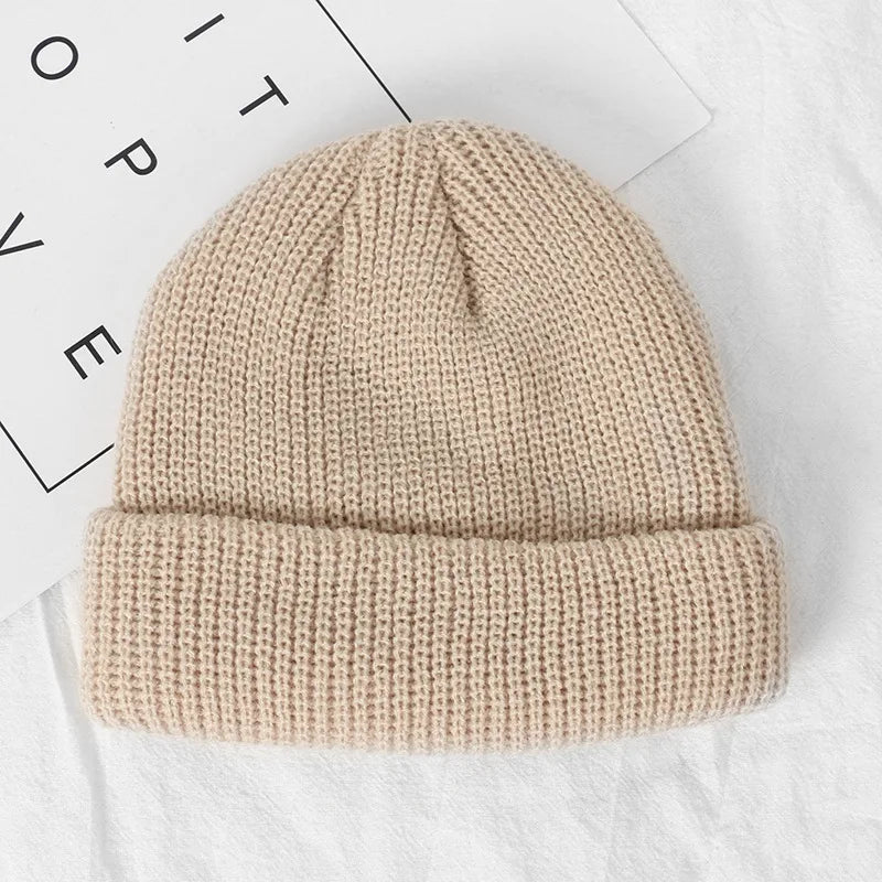 Custom Logo Beanie, Men's Cap Your Embroidered Design Hats for Woman Winter Warm Skull Balaclava DIY Team Logo Elastic Knit Cap