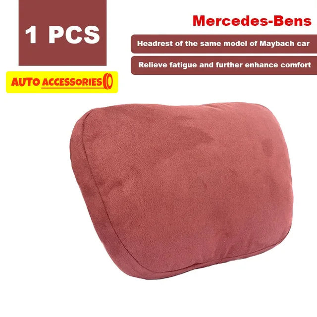 Reposacabezas ajustable con soporte para el cuello, diseño Maybach, Clase S, suave, universal, cojín de descanso, alta calidad 