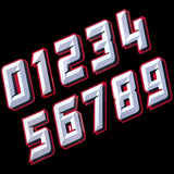 Motorcycle Racing Arabic Numbers Stickers DIY Refit Reflective Sticker Number Helmet Car Styling 3D Realistic Motorcycle Decals