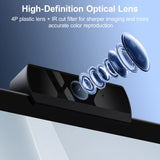 HD 1080P Web Camera with Microphone Autofocus USB Webcam PC Laptop Camera for Live Stream/Video Calling/Conference Plug and Play