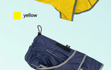 Waterproof Dog Raincoat with Reflective Strips and Adjustable Hood - Red, Yellow, Navy Blue