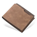 Men's Wallet Leather Billfold Slim Hipster Cowhide Credit Card/ID Holders Inserts Coin Purses Luxury Business Foldable Wallet