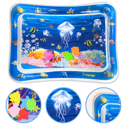Baby Water Play Mat Inflatable Cushion PVC Infant Tummy Time Toddler Water Pad For Kids Early Education Developing Activity Toys