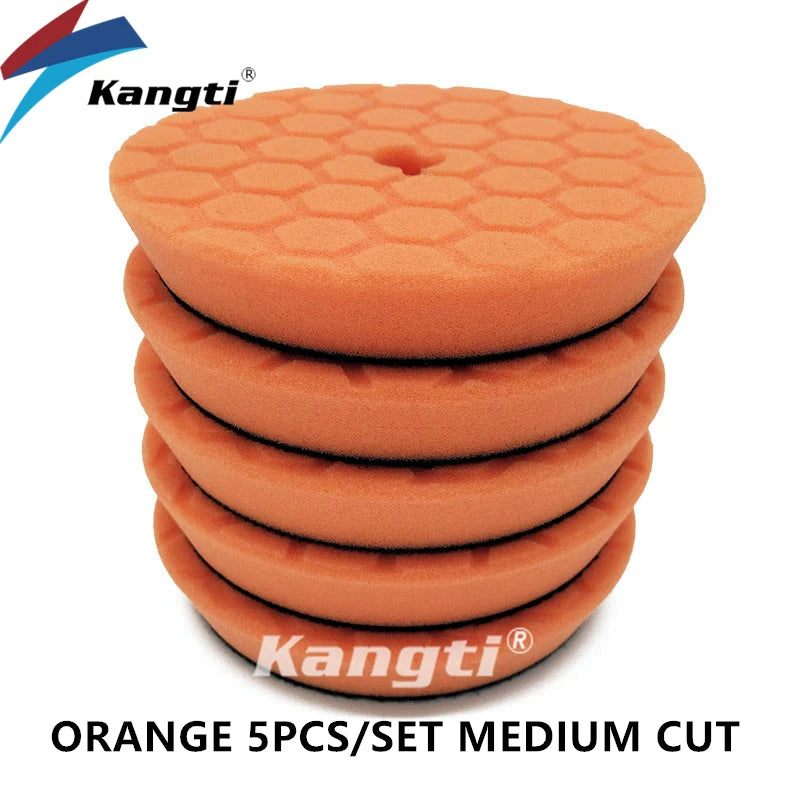 5 (125mm)/6 (150mm) Inch Car Waxing Buffing Pad Germany Foam Polishing Disc Auto Care Repair Tools Wax Pads for Car Detailing