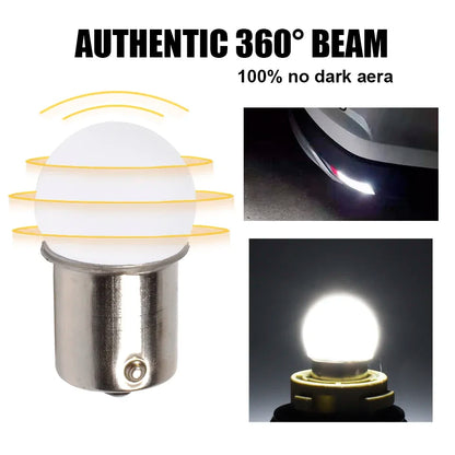 Bombilla LED acrílica 1156 1157 P21w P21/5w R10W Ba15s Bay15d, accesorio para lámpara automotriz para motocicleta, envío directo.