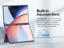 Cdisplay 15.6" Dual Portable Monitor 1080P FHD Laptop Screen Extender Folding Stacked Dual Monitors for Laptop PC Windows Mac