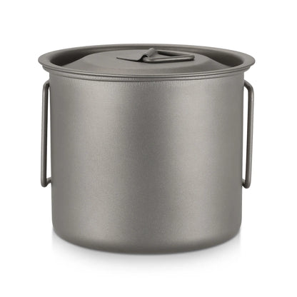 Taza de agua ultraligera de titanio Lixada con asa plegable, portátil para exteriores, camping, picnic, 300 ml/350 ml/550 ml/650 ml