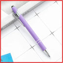 20-200 Pens Wholesale Metal Ballpoint Pen Touch Screen Pen Office School Advertising Pen Custom Logo Text Laser Engraving