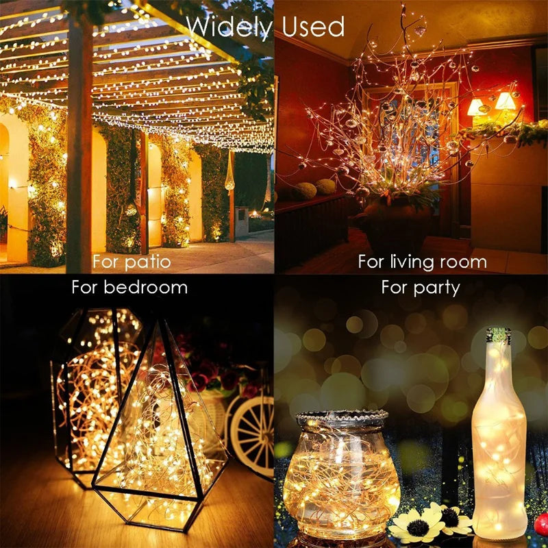32m/22m/11m/7m solar led luz ao ar livre festão lâmpada jardim luz de fadas corda à prova dwaterproof água natal guirlanda quintal decoração luz