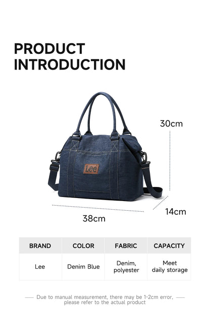 LEE Casual Weekends Overnight Luggage Travel Bag Women Men Waterproof Dry Wet Pockets Duffle Bag Unisex Sport Fitness Gym Bag
