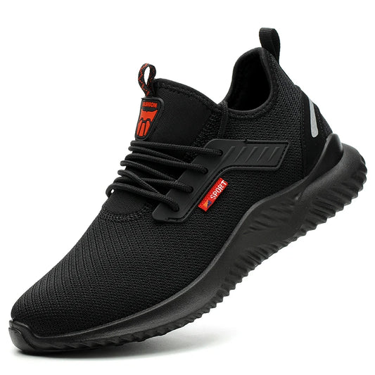 Safety Shoes Men With Steel Toe Cap Anti-smash Men Work Shoes Sneakers Light Puncture-Proof Indestructible Shoes Tactical Boots