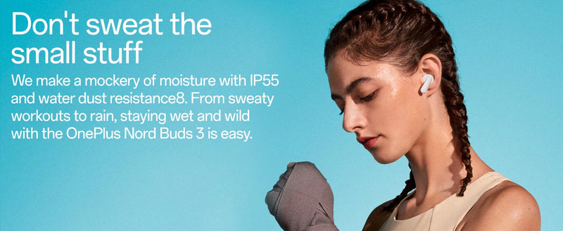 Global Version OnePlus Nord Buds 3 E514A, Earbuds Bluetooth IP55 Earphone, Dual Connection Bluetooth 5.4 TÜV Rheinland Sealed