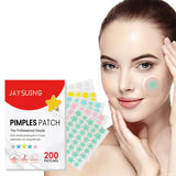 200pcs Colorful Star-Shaped Hydrocolloid Invisible Pimple Patches For Face, Cute Zit Cover Stickers Skin Care