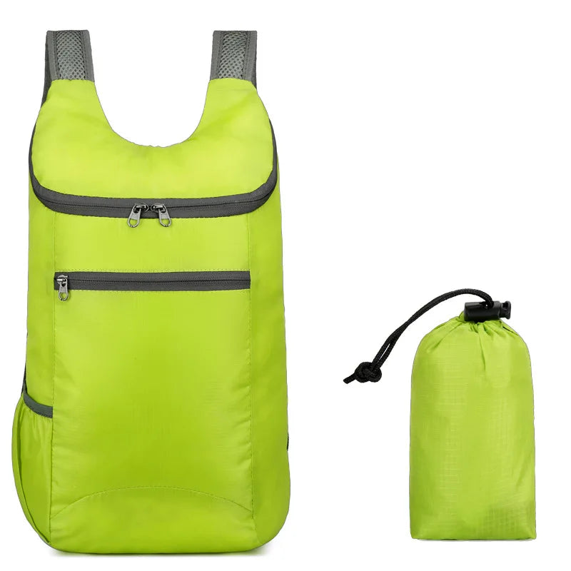 New Waterproof Backpack Portable Folding Bag Student Backpack Backpack Outdoor Large Capacity Movement Men Women Traveling Bag