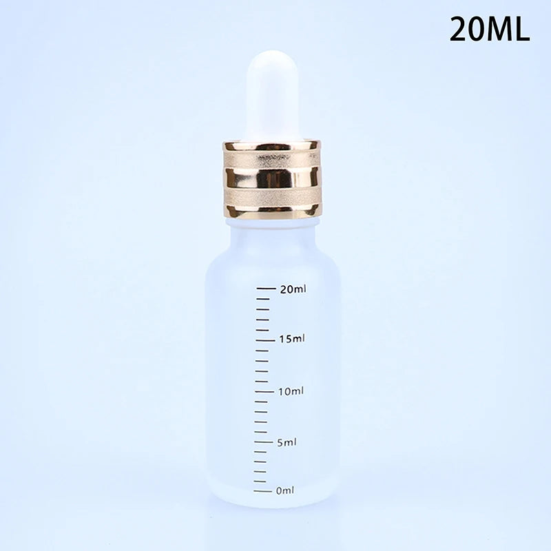 5ml-100ml Dropper Bottles With Scale Reagent Eye Drop Sanding Glass Aromatherapy Liquid Pipette Bottle Refillable Bottles Travel