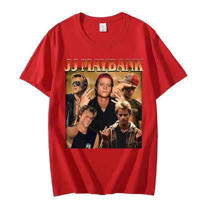 Camiseta de la serie de televisión Outer Banks 3 (2024), con estampado gráfico de JJ Maybank, de verano, para hombre y mujer, de algodón, manga corta, estilo punk.