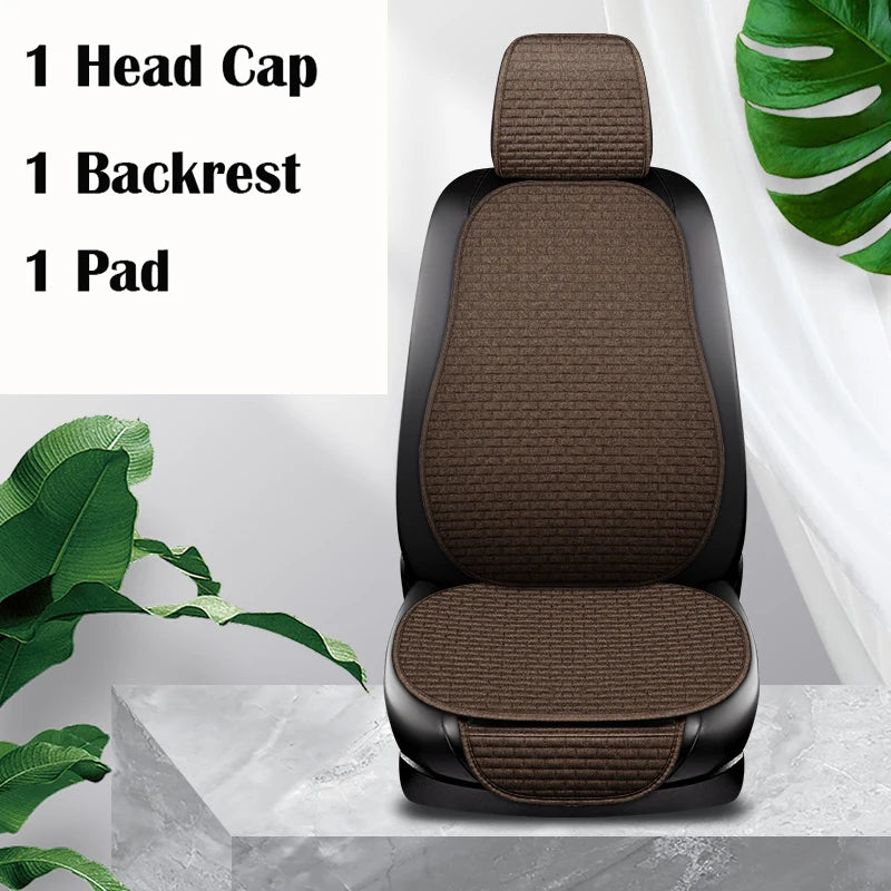 Universal Car Seat Cover Car Front Rear Seat Back Cushion Falx Car Seat Cushion Protector Auto Interior Pad Fit for Most Cars