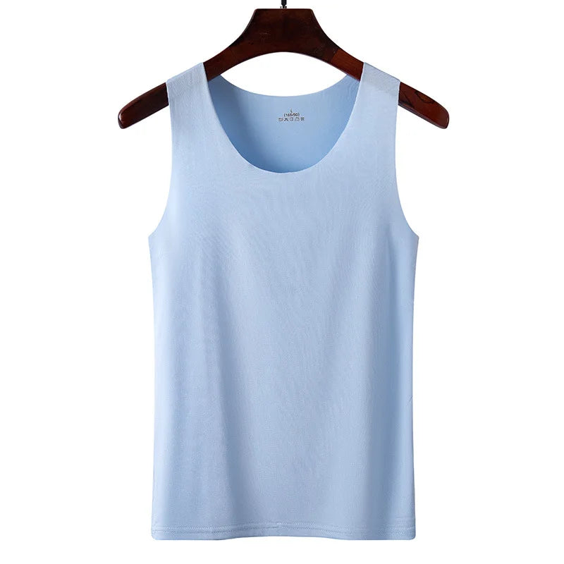 Summer Women Tank Tops Ice Silk Seamless Vest  Female Thin Breathable Sleeveless Shirts Slim Camisoles Undershirts Black M-4XL
