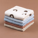 5 toallas de algodón absorbentes y suaves para bebé, para limpiar la cara, pañuelos, toallitas para el baño y la alimentación.