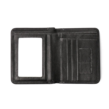 ROOG Elegant Genuine Leather Men's Wallet|Multi-Card Slot Design|Lightweight and Stylish|Suitable for Everyday and Business Use