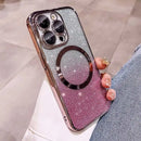 Glitter Plating Magnetic Ring Phone Case For Xiaomi Mi 14 15 Ultra 13 12 11 10T Lite 11T 12T 13T 14T Pro 11i 11X 12X Soft Cover