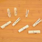 20 pinzas de bambú natural para ropa, pinzas para fotos, pinzas de madera para manualidades, bodas y fiestas, envío directo