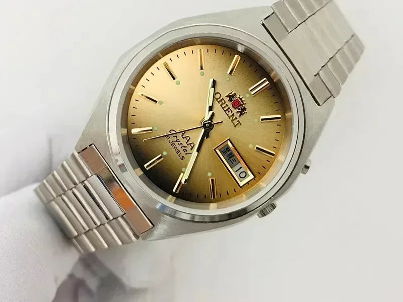 Double lion triple AAA automatic mechanical watch authentic stock double lion table double lion men's watch Oriental watch