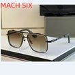 Original Factory DT MACH SIX With Brand Box Leisure Top Quality Classic Luxury Designer Silver Alloy Frame Men Women Sunglasses