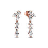 2024 New 925 Silver Plated Double Hoop Earrings For Women Butterfly Sun Moon Heart DIY Accessories 