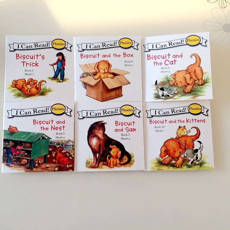 I Can Read Phonics 12 Books/Set My Very First Picture Books English Story Pocket Book for Children Kids Baby Montessori Reading