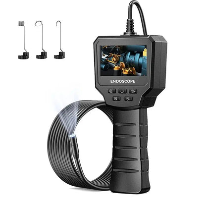 Cámara endoscópica industrial con pantalla IPS de 4,3 pulgadas, IP67, resistente al agua, HD1080P, lente de 8 mm, para inspección de tuberías y alcantarillado, boroscopio para coche.