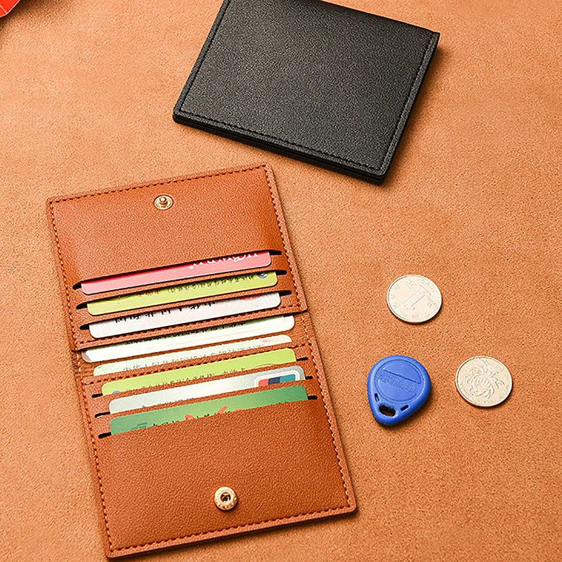 1 funda para tarjetas, delgada y compacta, para identificación bancaria, para licencia de conducir, sencilla y antidesmagnetización.