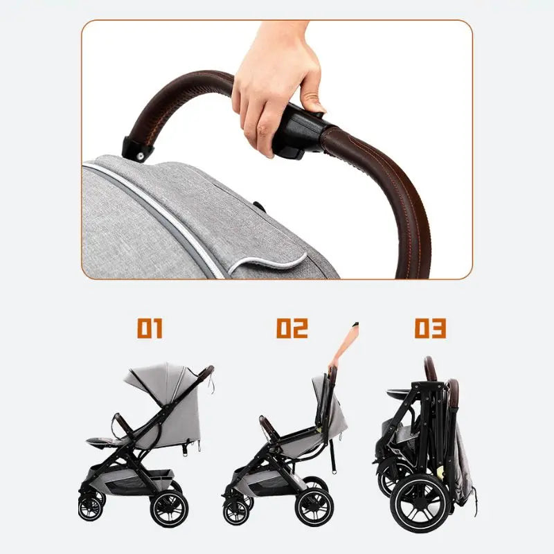 Baby Stroller High Landscape Portable Ultra-lightweight Newborn Travel Shock-absorbing Stroller newborn rocker For 0-4 Year Old
