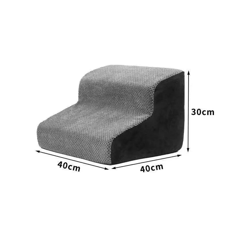 Pet 2/3 Steps High-Density Foam Dog Secure Stairs Ramps Non-Slip Pet Steps for Older Dogs Pet with Joint Pain Sofa Bed Ladder