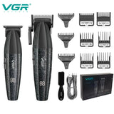 VGR Hair Trimmer Professional Hair Clippers Adjustable Hair Cutting Machine 9000 RPM Cordless Clippers and Trimmers Set V-640 S3
