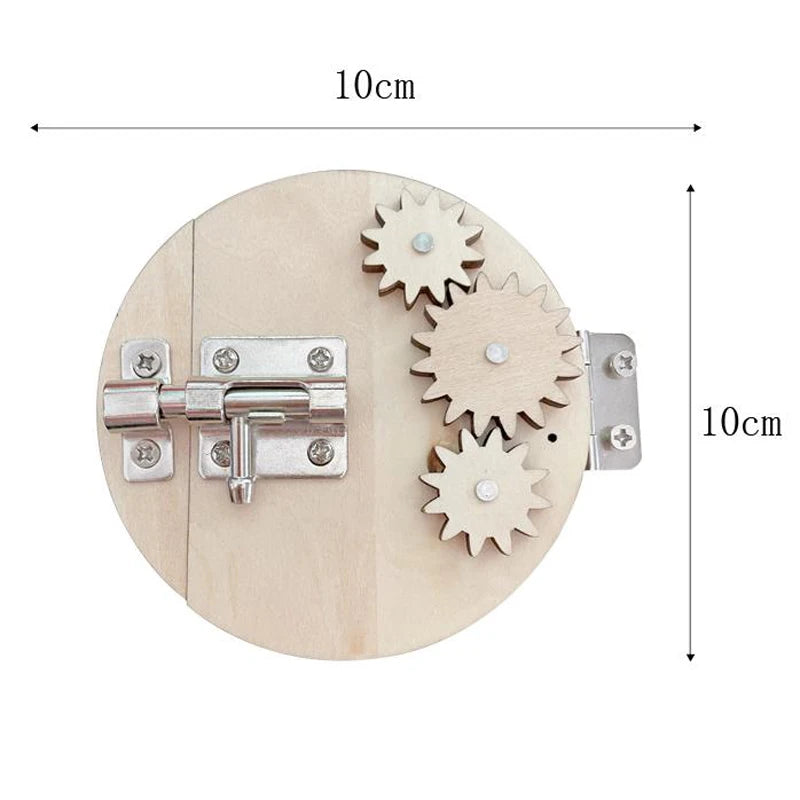 Kindergarten Montessori Wooden Busy Board Castle Gear Crocodile Zippers Geometric Jigsaw Puzzles Montessori Toy Educational Toys
