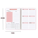 2023 A5 Spanish Agenda Notebook Bullet Daily Weekly Journal Schedule English Planner Organizer School for Office Stationery