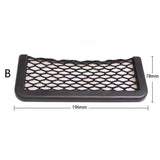 Car Organizer Mesh Storage Bag Net Pocket Mobile Phone Holder Auto Accessories Multi Function Car Storage Net Pocket