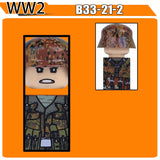 WW2 Military Soldier Figures Building Blocks Soviet British Army German Camouflage Warrior Infantry Accessories Bricks Toys Gift