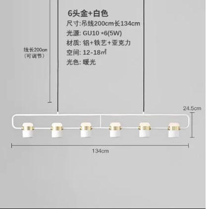 Nordic style designer lamp Dining table light art creative bar counter Kitchen bedroom bedside LED modern chandelier home decor
