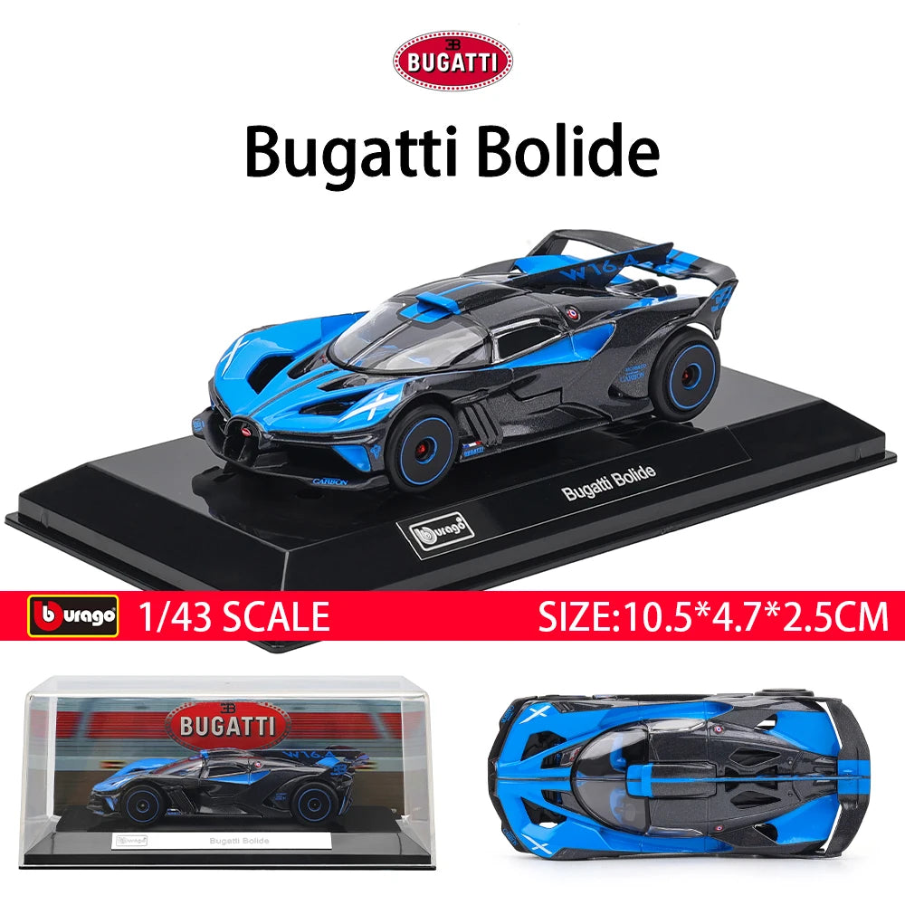 Bburago 1:43 Toyota GR Yaris Porsche Lamborghini SC63 Alloy Luxury Vehicle Diecast Pull Back Cars Model Toy Collection Gift